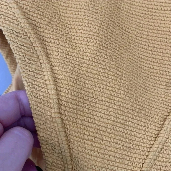 KOPPER & ZINC FREDDIE ONE PIECE BATHING SUIT TURMERIC SMALL - Picture 3 of 6